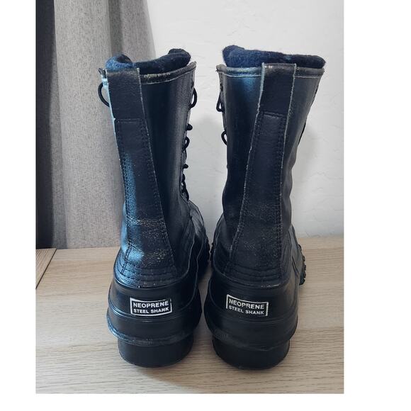 LaCrosse Outdoorsman Sz 10 Winter Wool Insulated Neoprene Boots STEEL TOE SHANK - Picture 8 of 13